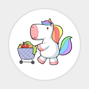 Kawaii unicorn shopping Magnet